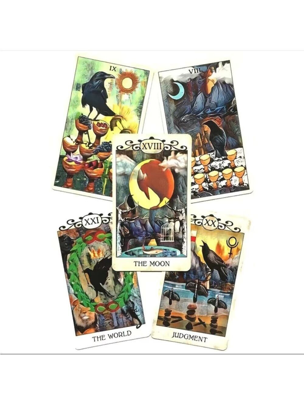 Crow Tarot oracle card deck - Picture 5 of 11